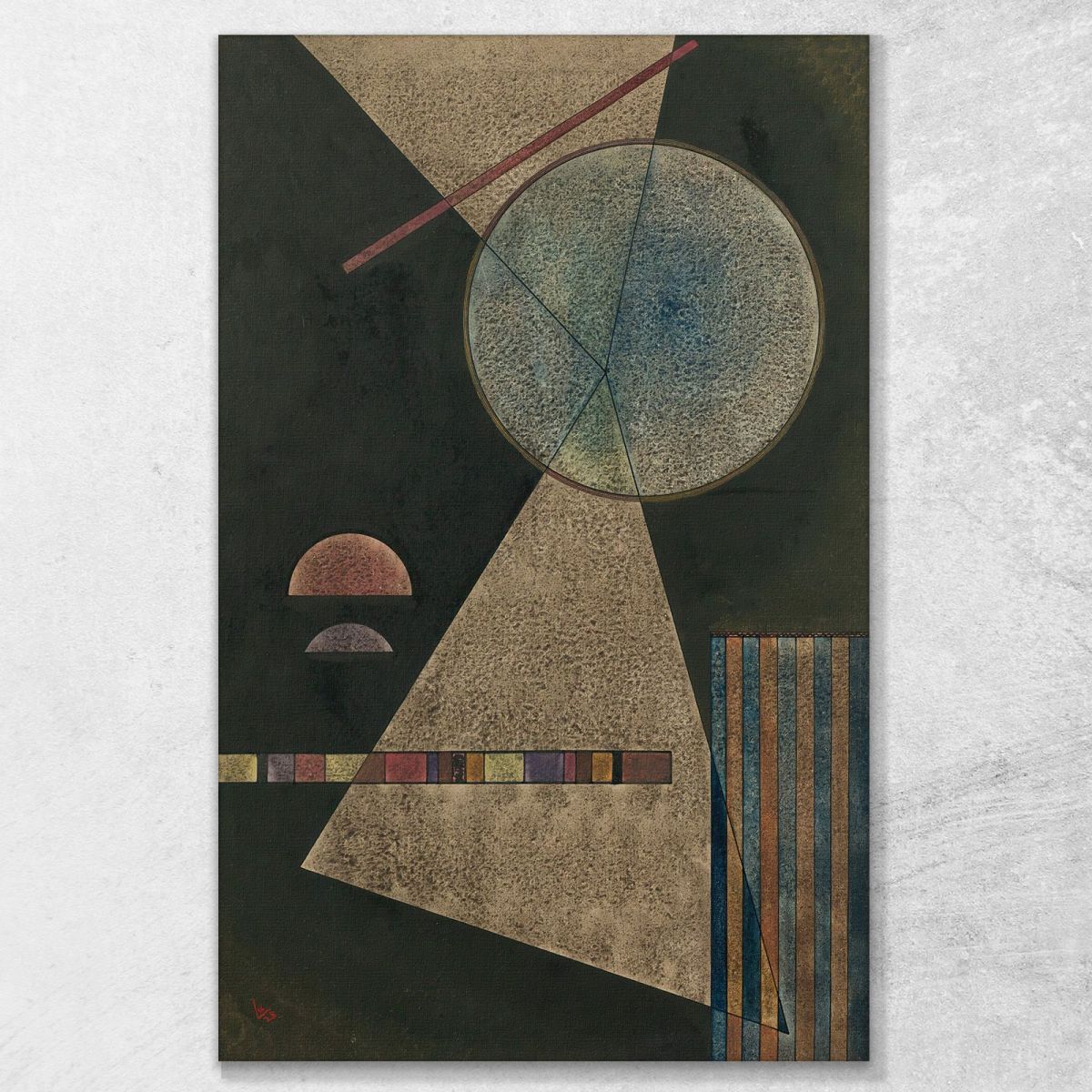 Punto D'Incontro Wassily Kandinsky wk236 quadro stampa su tela