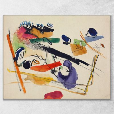 Senza Titolo Wassily Kandinsky, wk247 quadro stampa su tela