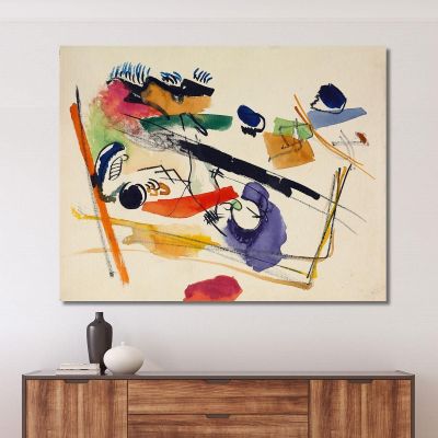 Senza Titolo Wassily Kandinsky wk247 quadro stampa su tela