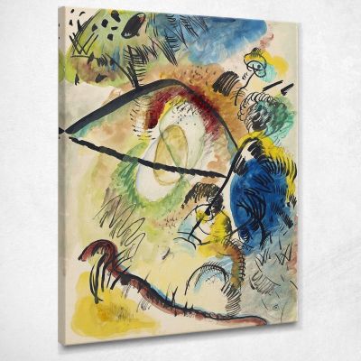 Acquerello Ix Con Linee Nere Wassily Kandinsky wk251 quadro stampa su tela