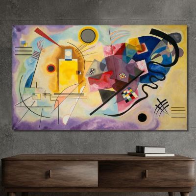 Giallo Rosso Blu Wassily Kandinsky wk258 quadro stampa su tela