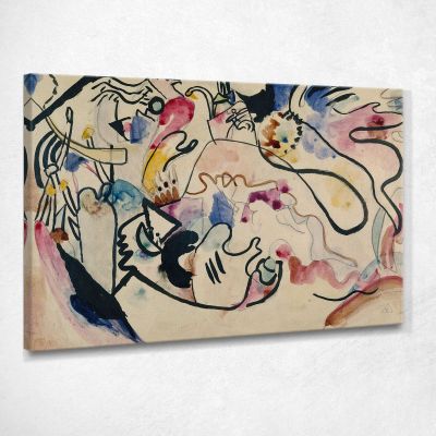 Acquerello N. 8 Il Giorno Del Giudizio Wassily Kandinsky wk261 quadro stampa su tela