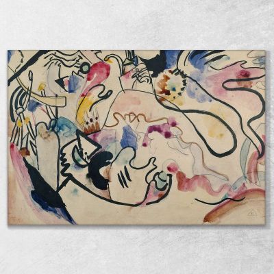 Acquerello N. 8 Il Giorno Del Giudizio Wassily Kandinsky wk261 quadro stampa su tela