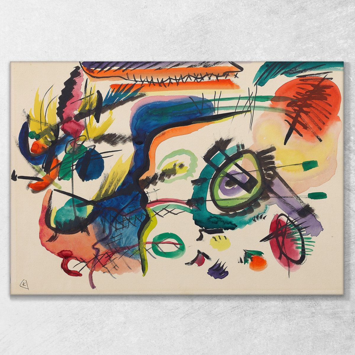 Progetto Di Composizione Vii I Wassily Kandinsky wk272 quadro stampa su tela