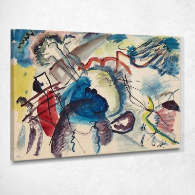 Bozza Per Immagine Con Bordo Bianco Wassily Kandinsky wk277 quadro stampa su tela