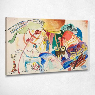 Design For All Saints Ii Composizione Con Santi Wassily Kandinsky wk282 quadro stampa su tela
