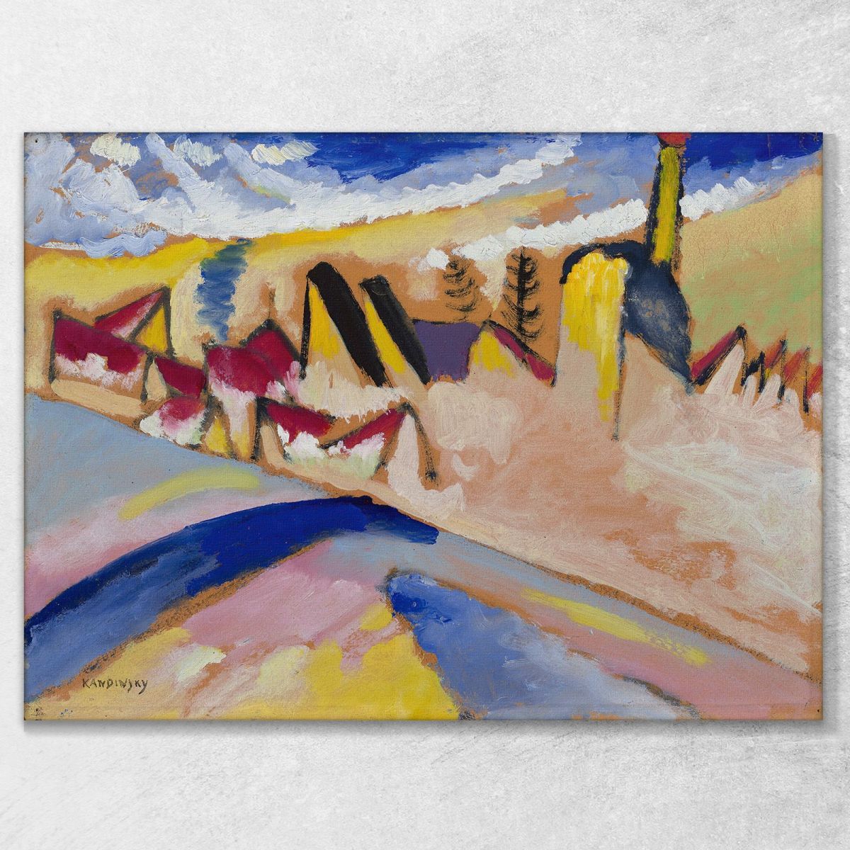 Studio Per L'Inverno N. Ii Wassily Kandinsky wk288 quadro stampa su tela