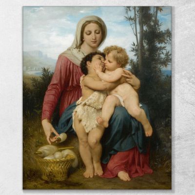 La Sagrada Familia William Bouguereau, wbg144 cuadro en lienzo