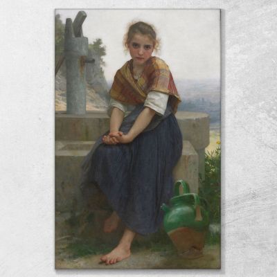El Cántaro Roto William Bouguereau, wbg154 cuadro en lienzo