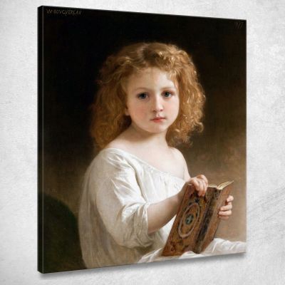 Il Libro Delle Storie William Bouguereau wbg168 quadro stampa su tela