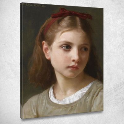 Una Piccola Ragazza William Bouguereau wbg176 quadro stampa su tela