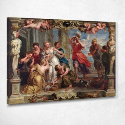 Achille Scoperto Da Ulisse Tra Le Figlie Di Licomede Peter Paul Rubens ppr11 quadro stampa su tela