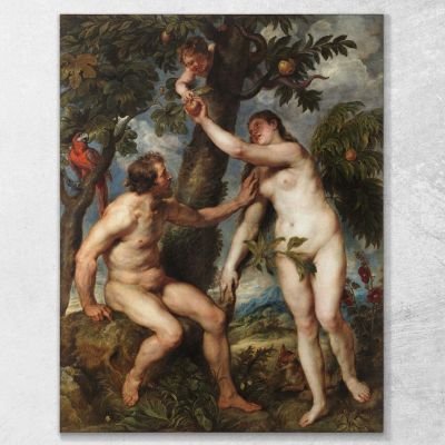 Adam E Eve Peter Paul Rubens ppr14 quadro stampa su tela