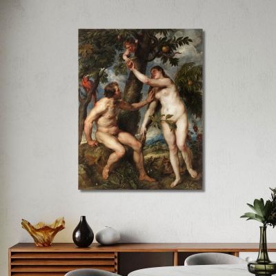 Adam E Eve Peter Paul Rubens ppr14 quadro stampa su tela