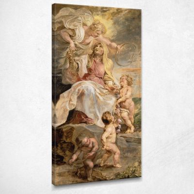 Allegoria Dell'Eternità La Successione Dei Papi Peter Paul Rubens ppr22 quadro stampa su tela