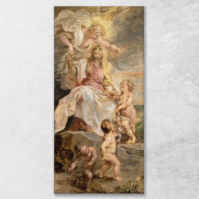 Allegoria Dell'Eternità La Successione Dei Papi Peter Paul Rubens ppr22 quadro stampa su tela