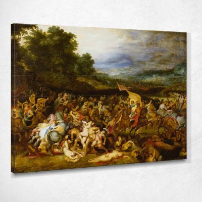 Battaglia Delle Amazzoni Peter Paul Rubens ppr24 quadro stampa su tela