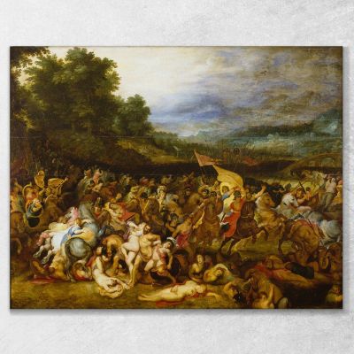 Battaglia Delle Amazzoni Peter Paul Rubens ppr24 quadro stampa su tela