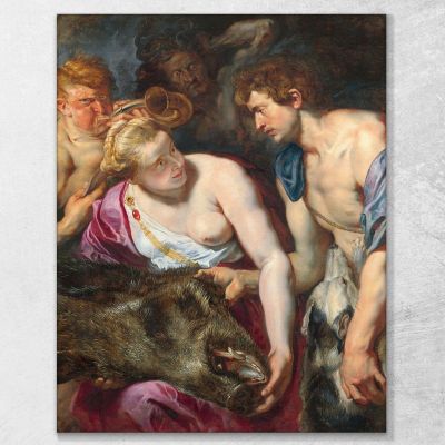 Atalanta E Meleagro Peter Paul Rubens ppr28 quadro stampa su tela