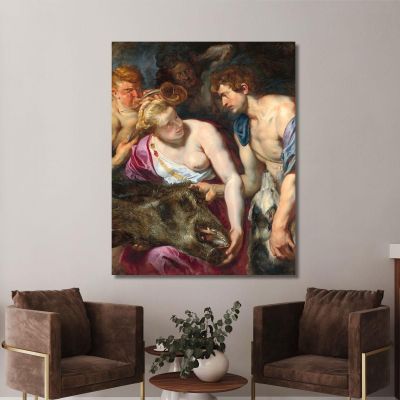 Atalanta E Meleagro Peter Paul Rubens ppr28 quadro stampa su tela