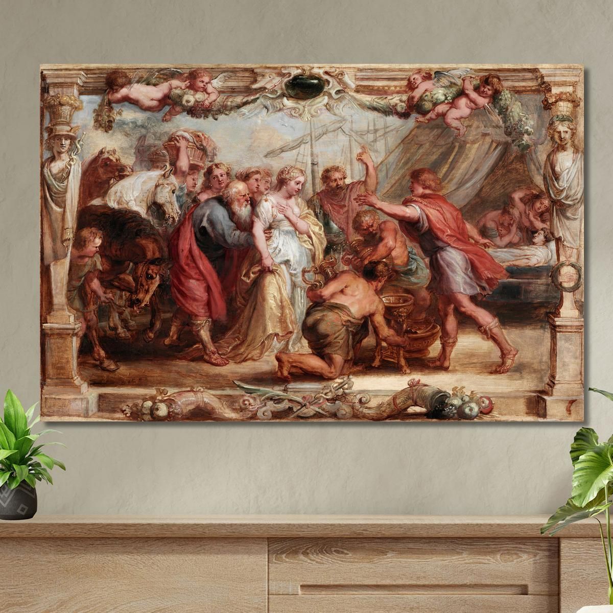 Briseide Restituita Ad Achille Peter Paul Rubens ppr31 quadro stampa su tela