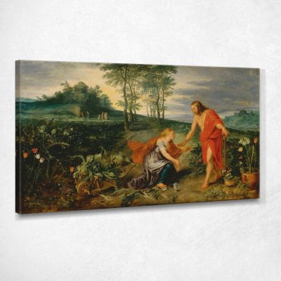 Cristo Appare A Maria Maddalena La Mattina Di Pasqua Noli Me Tangere Peter Paul Rubens ppr38 quadro stampa su tela