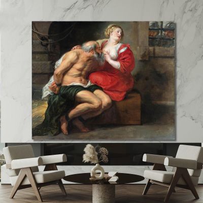 Cimone E Pero Carità Romana Peter Paul Rubens ppr45 quadro stampa su tela