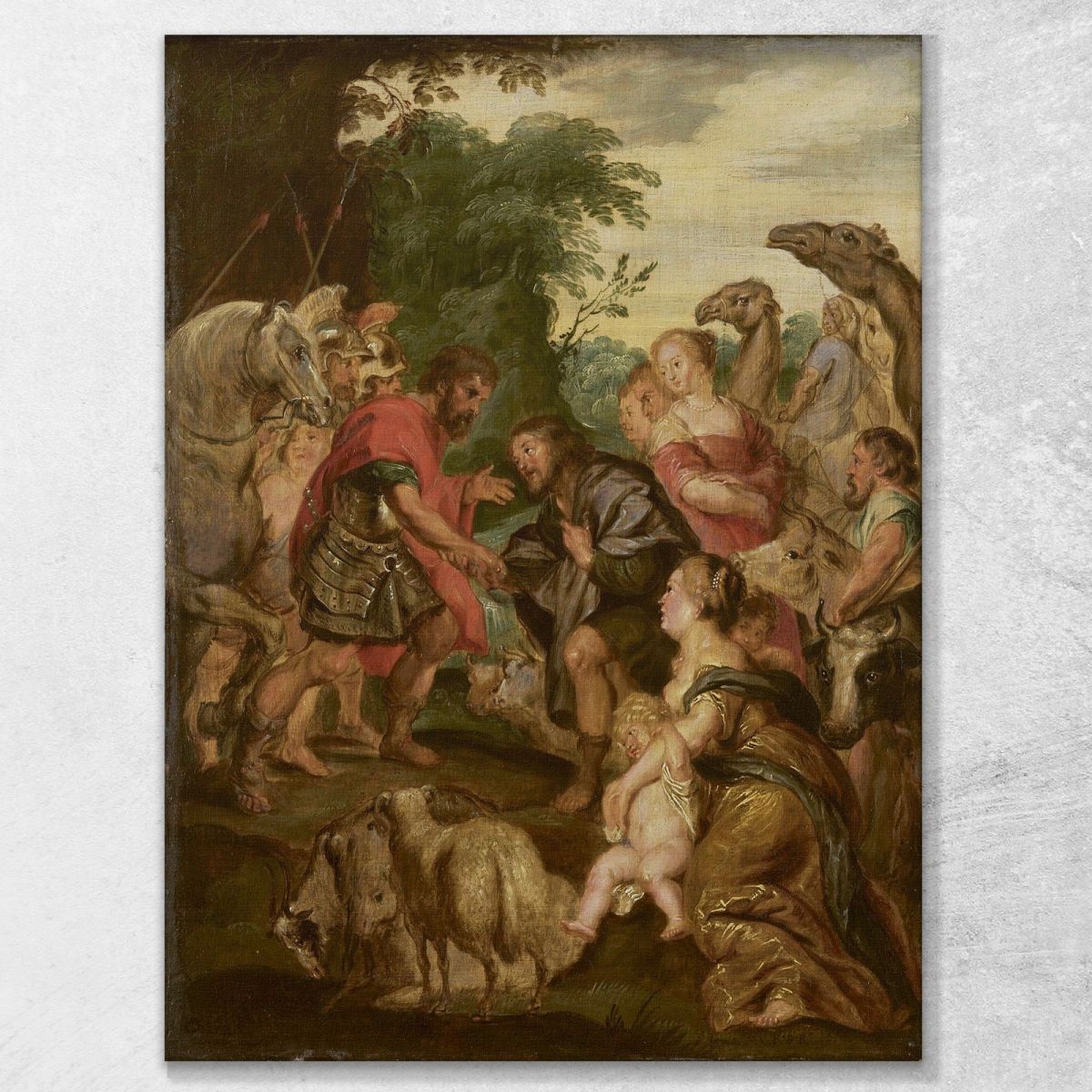 La Riconciliazione Di Giacobbe Ed Esaù Peter Paul Rubens ppr54 quadro stampa su tela