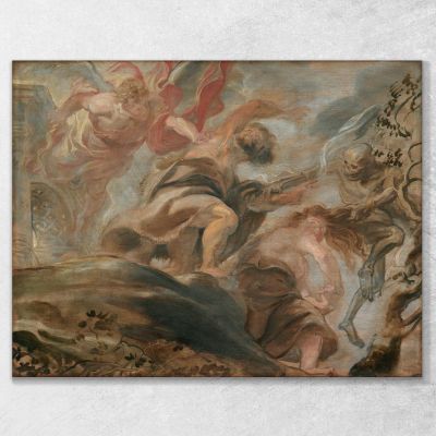 Cacciata Dal Giardino Dell'Eden Peter Paul Rubens ppr69 quadro stampa su tela