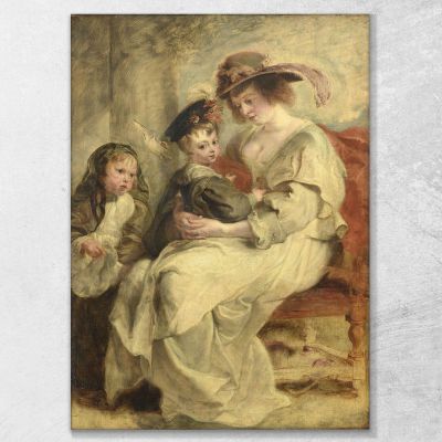 Helene Fourment Con I Suoi Figli Peter Paul Rubens ppr91 quadro stampa su tela