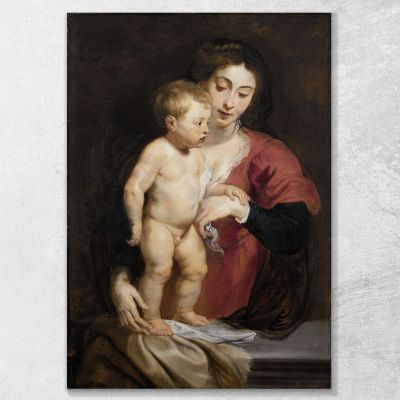 Madonna Col Bambino Peter Paul Rubens ppr108 quadro stampa su tela