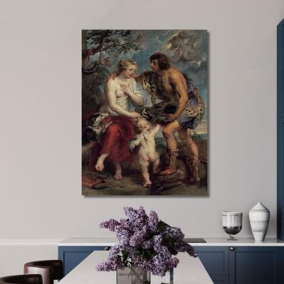 Meleagro E Atalante Peter Paul Rubens ppr114 quadro stampa su tela