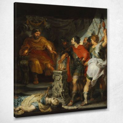 Mucius Scaevola Prima Di Lars Porsenna Peter Paul Rubens ppr116 quadro stampa su tela