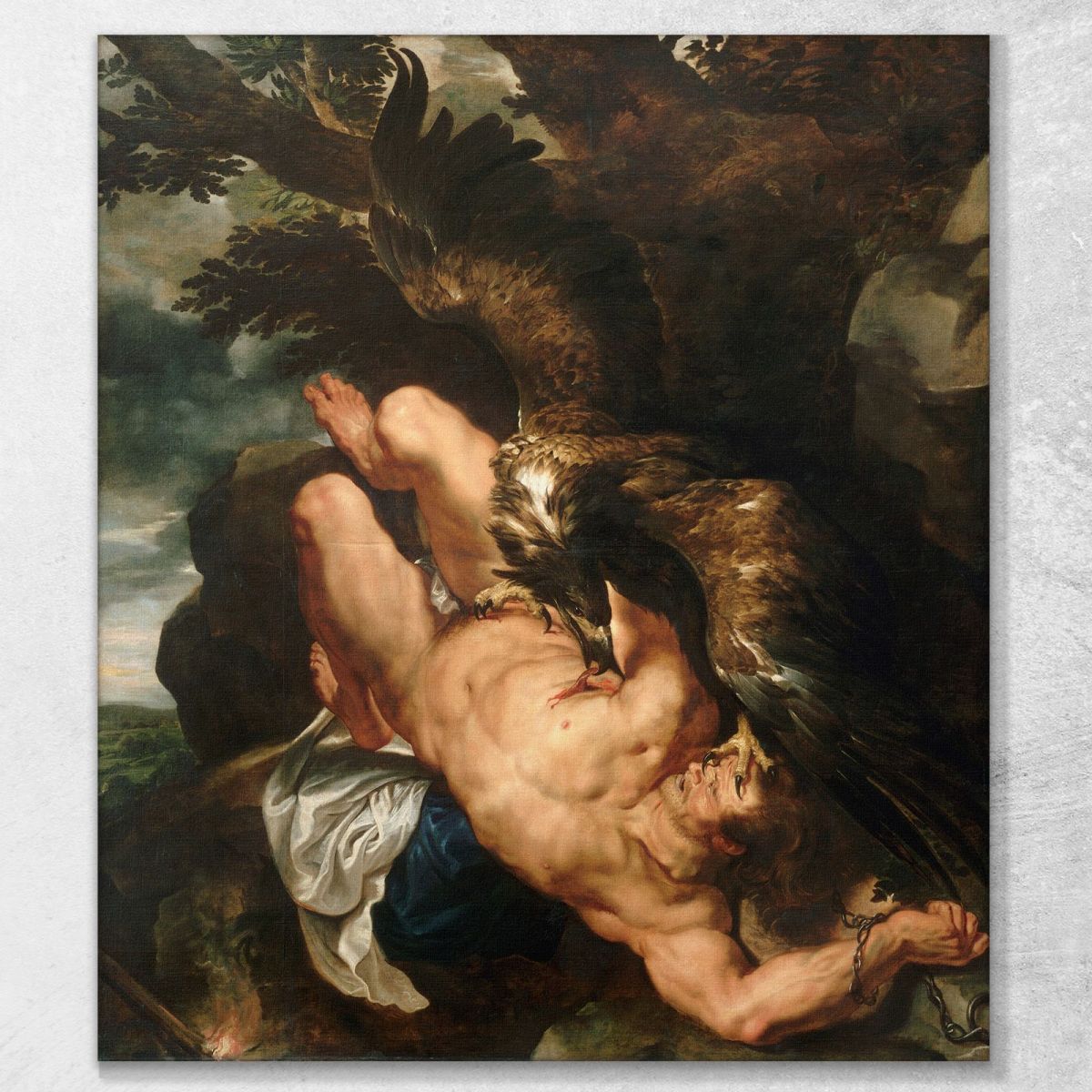 Prometeo Incatenato Peter Paul Rubens ppr155 quadro stampa su tela