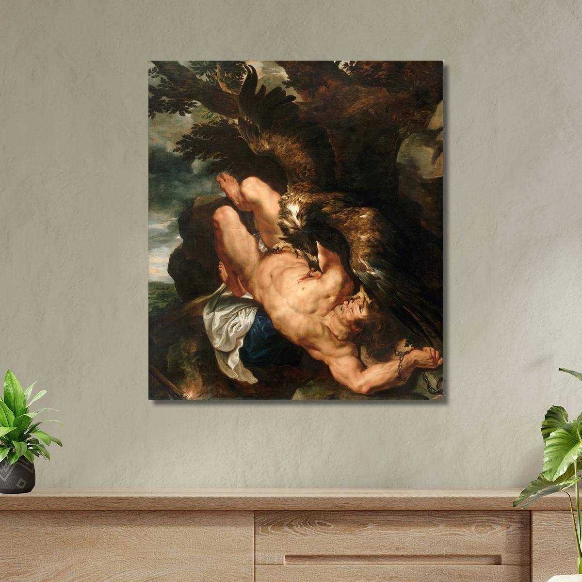 Prometeo Incatenato Peter Paul Rubens ppr155 quadro stampa su tela