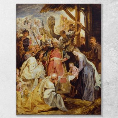 L'Adorazione Dei Magi 2 Peter Paul Rubens ppr205 quadro stampa su tela