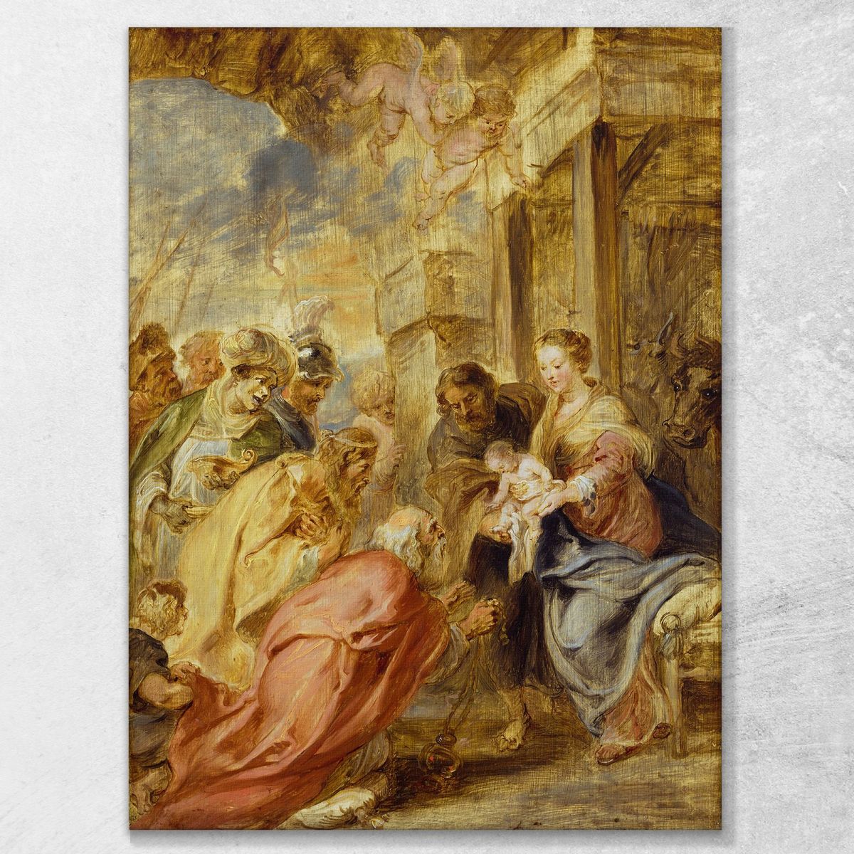 L'Adorazione Dei Magi 3 Peter Paul Rubens ppr206 quadro stampa su tela