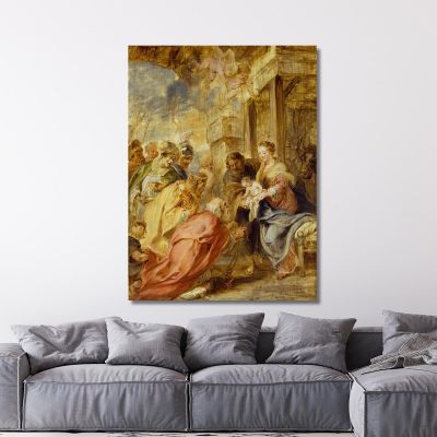 L'Adorazione Dei Magi 3 Peter Paul Rubens ppr206 quadro stampa su tela