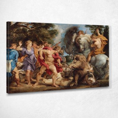 La Caccia Al Cinghiale Calidonio Peter Paul Rubens ppr217 quadro stampa su tela