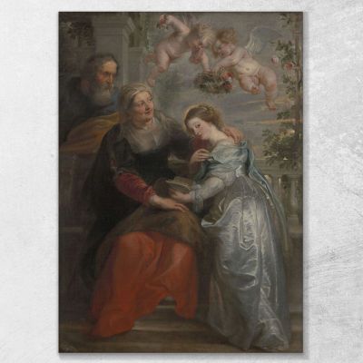 Die Erziehung Marias Peter Paul Rubens, ppr229 drucken auf leinwand