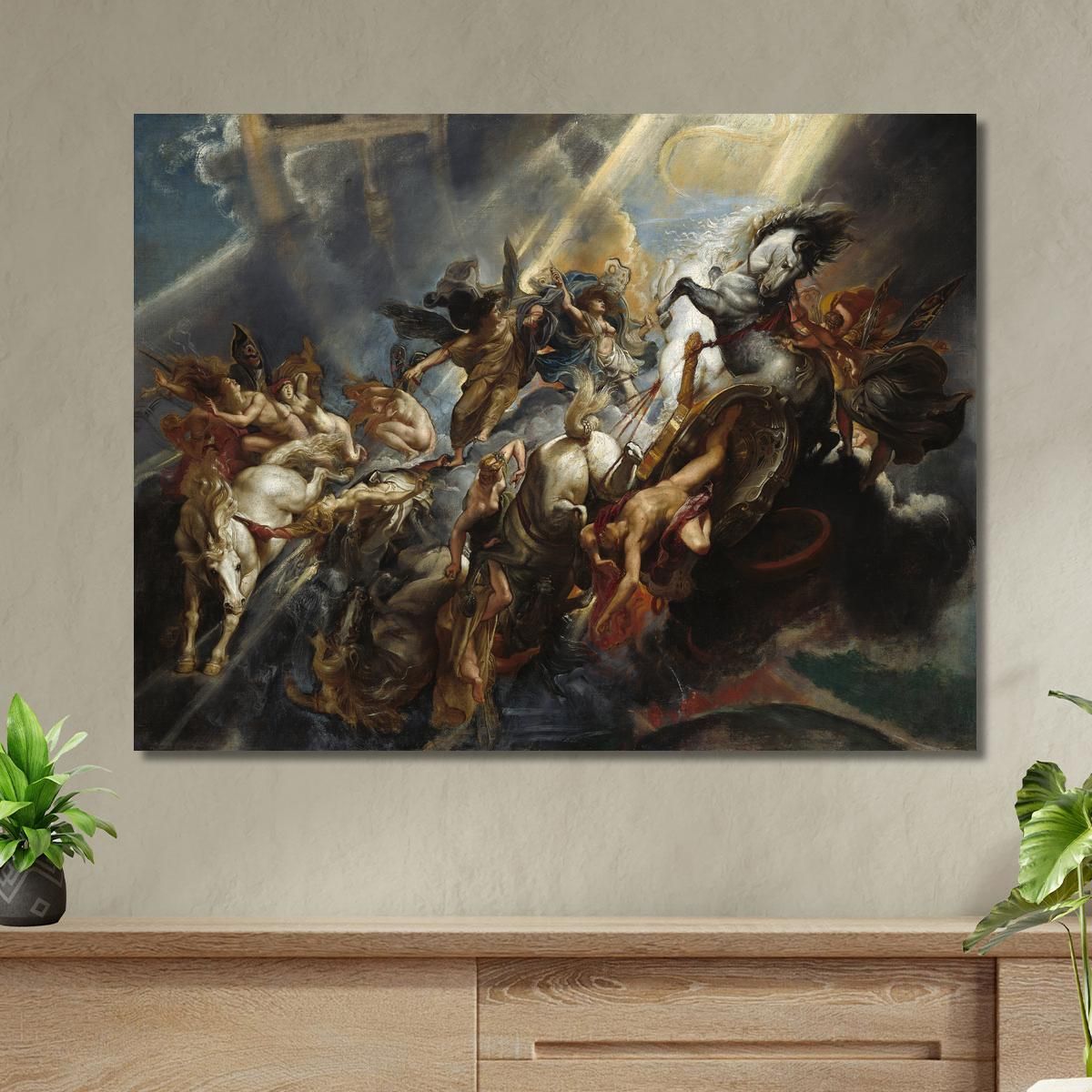 La Caduta Di Fetonte Peter Paul Rubens ppr232 quadro stampa su tela