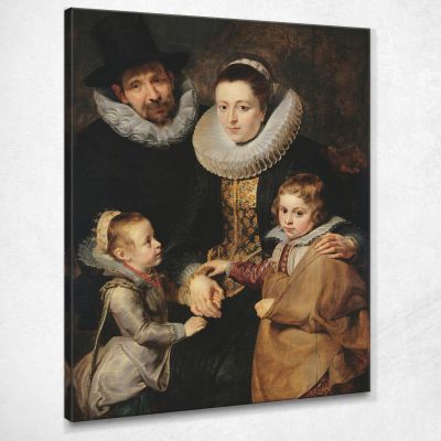 La Famiglia Di Jan Brueghel Il Vecchio Peter Paul Rubens ppr233 quadro stampa su tela