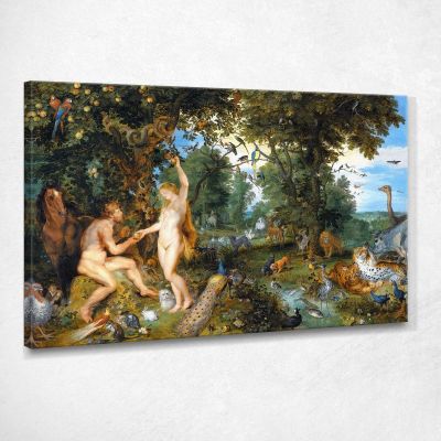 Il Giardino Dell'Eden Con La Caduta Dell'Uomo Peter Paul Rubens ppr240 quadro stampa su tela