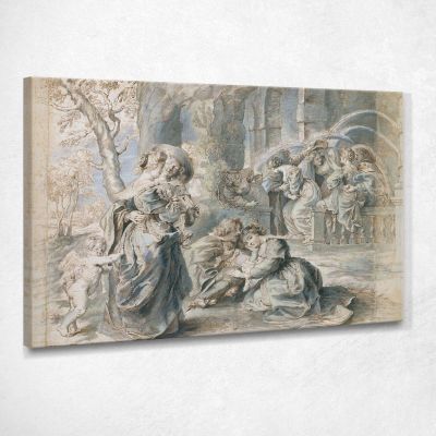 Parte Sinistra Del Giardino Dell'Amore Peter Paul Rubens ppr241 quadro stampa su tela