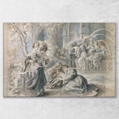 Parte Sinistra Del Giardino Dell'Amore Peter Paul Rubens ppr241 quadro stampa su tela