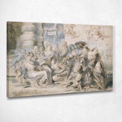 Parte Destra Del Giardino Dell'Amore Peter Paul Rubens ppr242 quadro stampa su tela