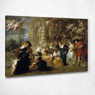 Il Giardino Dell'Amore Peter Paul Rubens ppr243 quadro stampa su tela