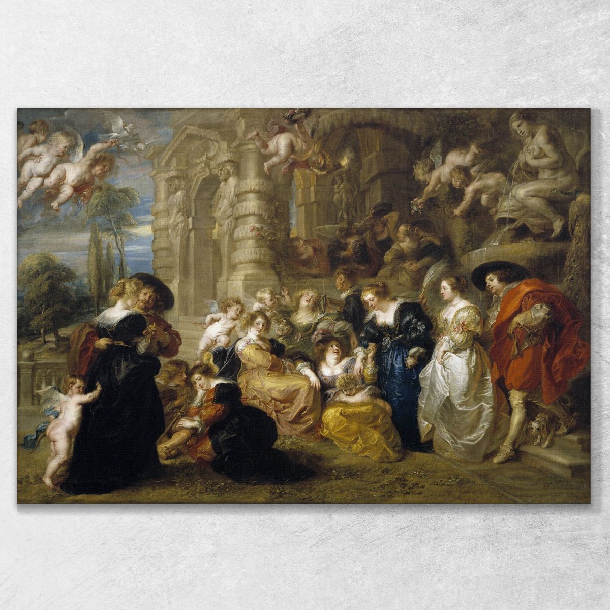 Il Giardino Dell'Amore Peter Paul Rubens ppr243 quadro stampa su tela