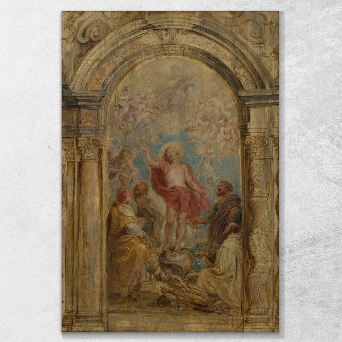 La Glorificazione Dell'Eucaristia Peter Paul Rubens ppr244 quadro stampa su tela