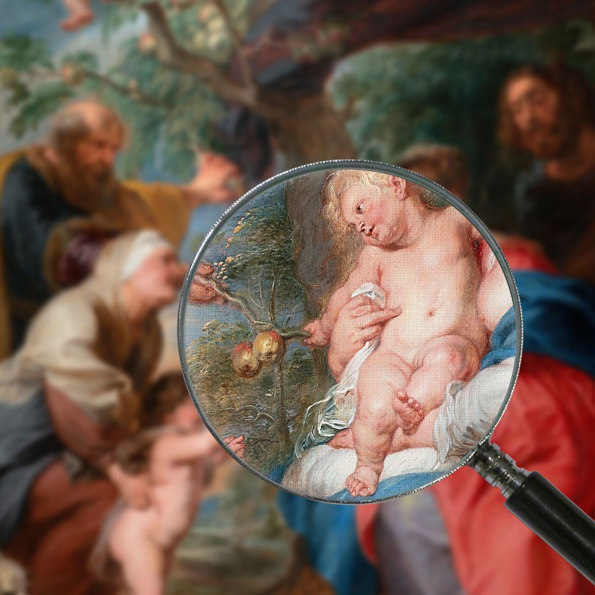 La Sacra Famiglia Sotto Un Melo Peter Paul Rubens ppr246 quadro stampa su tela